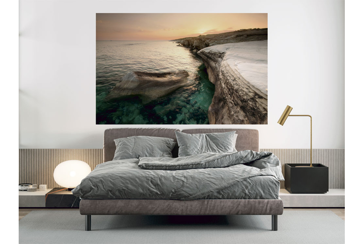 Фотообои «Каменистый морской пейзаж» в интерьере