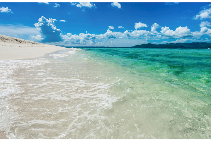 Фотообои «Морской берег с лазурными волнами»