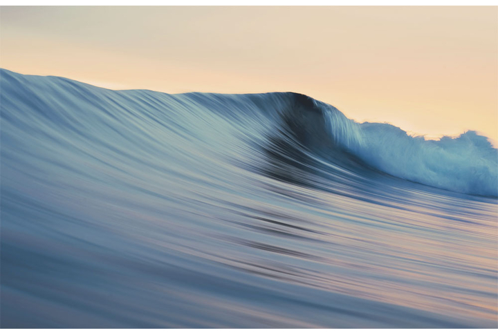 Фотообои «Морская волна на закате»