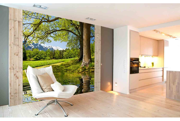 Фотообои «Просторы» в интерьере